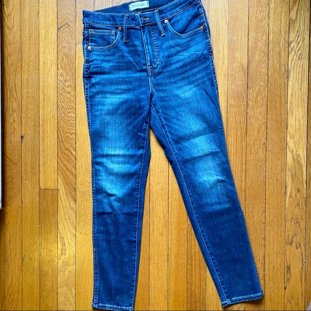 Madewell 10” high rise skinny jeans in Danny wash